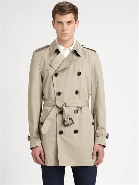 burberry double breasted trench mens|authentic burberry men trench coat.